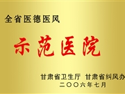 全省医德医风示范医院